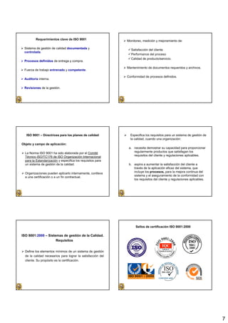 iso 9001 gestion de la calidad en alimentos | PDF
