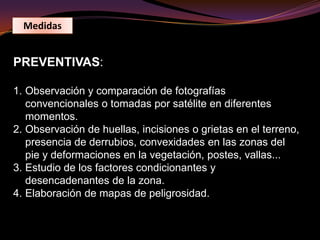 Se producen por cambio de temperaturas, saturación, viento, insolación, ondas sonoras. Pueden ser: Aludes de nieve reciente. Aludes de fusión. Aludes de placa. 