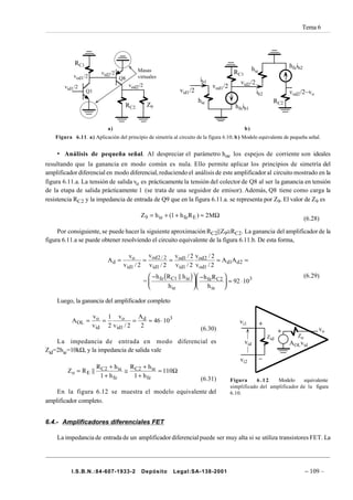 Tema 7:Amplificador Diferencial