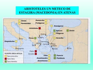 ARISTOTELES UN METECO DE
ESTAGIRA (MACEDONIA) EN ATENAS
 