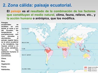 Tema 6. Climas y paisajes de la Tierra. | PDF