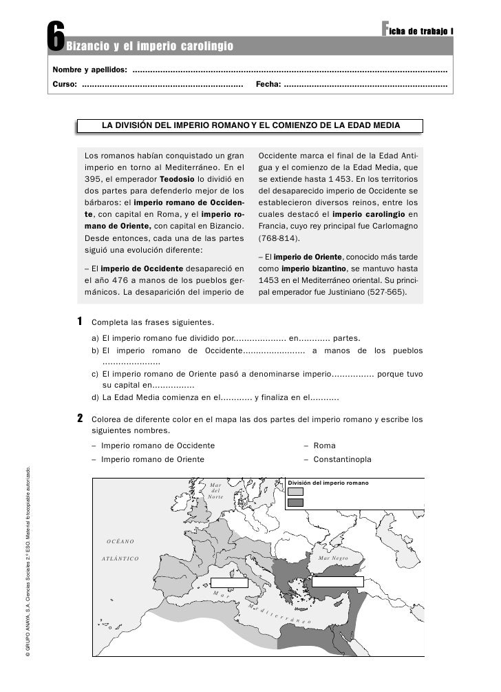 Atividades Sobre O Imperio Carolingio Ensino Fundamental Com Gabarito