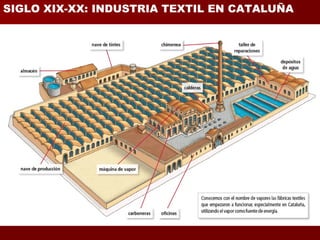 SIGLO XIX-XX: INDUSTRIA TEXTIL EN CATALUÑA
 