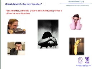 Tema 6 introducción al cálculo de incertidumbre | PPT