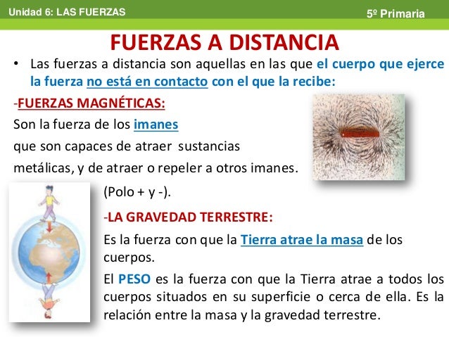 Resultado de imagen de FUERZAS DE DISTANCIA Y DE CONTACTO PRIMARIA