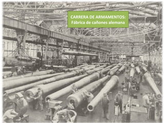 CARRERA DE ARMAMENTOS:
Fábrica de cañones alemana
 