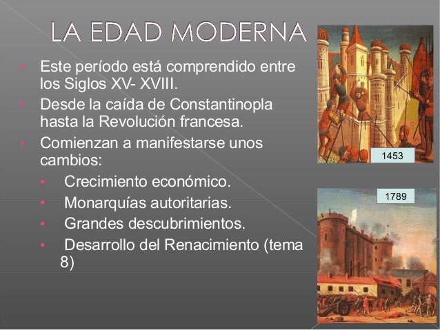 Tema 7. La Edad Moderna