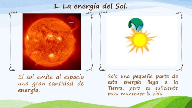 Tema 7. la energía que nos llega del sol