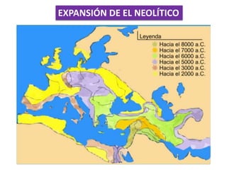 EXPANSIÓN DE EL NEOLÍTICO
 