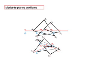 Mediante planos auxiliaresB2G2α2S2M2L2K2A2O2Q2P2β2F2T2E2C2B1E1K1S1T1M1F1C1L1P1A1Q1G1O1