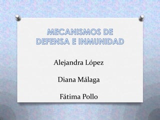 Alejandra López
Diana Málaga
Fátima Pollo
 