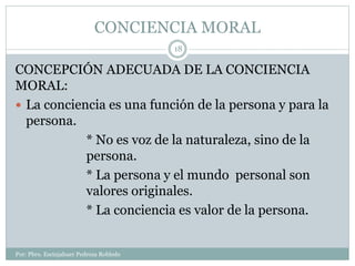 Tema 7 naturaleza de la conciencia moral | PPTX