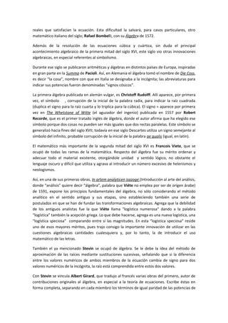 Bombelli Rafeel Tema 70 las matemáticas delrenacimientola iniciación del álgebra en ...