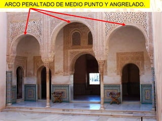 ARCO PERALTADO DE MEDIO PUNTO Y ANGRELADO. 