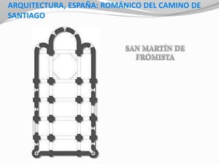 ARQUITECTURA, ESPAÑA: ROMÁNICO DEL CAMINO DE
SANTIAGO
 