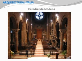 ARQUITECTURA: ITALIA
 