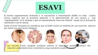 Esabi ESAVI- curso de inmunizaciones- enfermeria | PPTX