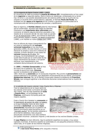 Historia de España (2º Bachillerato)
EL RÉGIMEN DE LA RESTAURACIÓN (1875 – 1902).
http://javier2pm.blogspot.com.es
9
Silve...
