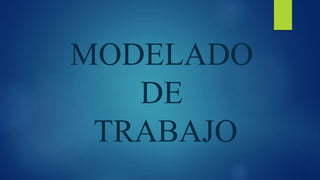 MODELADO
DE
TRABAJO
 
