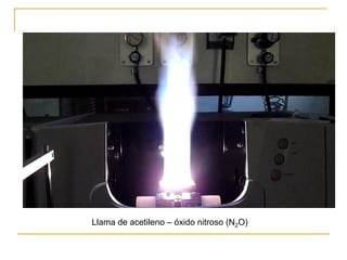 Llama de acetileno – óxido nitroso (N2O)
 