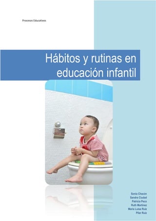 Procesos Educativos




                  Hábitos y rutinas en
                    educación infantil




                                      Sonia Chacón
                                     Sandra Ciudad
                                       Patricia Peco
                                      Ruth Martínez
                                    María Luisa Ruiz
                                           Pilar Ruiz
 