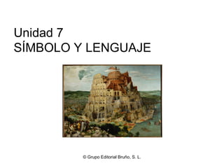 Tema 7 Símbolo y lenguaje filosofía