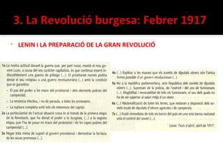    LENIN i LA PREPARACIÓ DE LA GRAN REVOLUCIÓ
 
