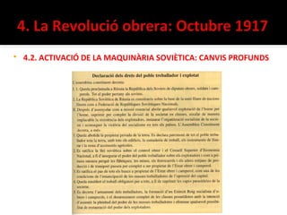    4.2. ACTIVACIÓ DE LA MAQUINÀRIA SOVIÈTICA: CANVIS PROFUNDS
 