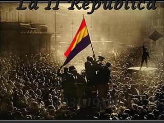 La II República  (1931-1936) 