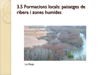 3.5 Formacions locals: paisatges de ribera i zones humides La Rioja 