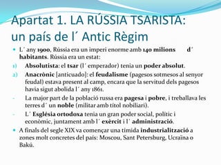 L´ oposició al tsarisme