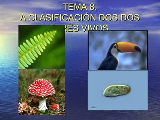 TEMA 8.TEMA 8.
A CLASIFICACIÓN DOS DOSA CLASIFICACIÓN DOS DOS
SERES VIVOS.SERES VIVOS.
 