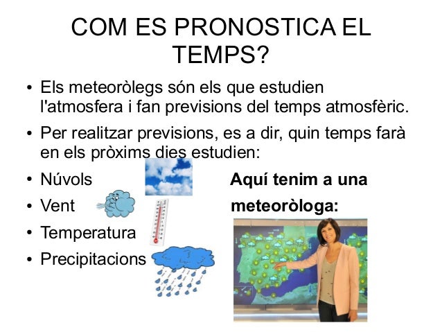 Tema 8 El temps atmosfèric i el clima
