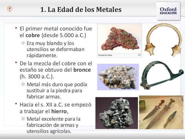 Tema 8. La Edad de los Metales