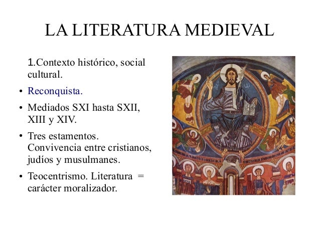 Tema 8. la literatura medieval. presentación