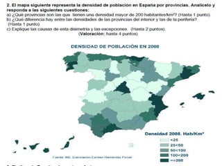 2º de Bachillerato GEO - Tema 8 - La población española