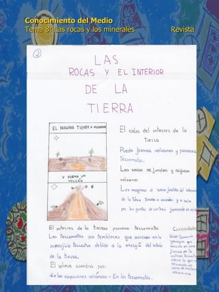 Conocimiento del Medio 6º de Primaria. Tema 8: Las rocas y los ...