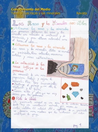 Conocimiento del Medio 6º de Primaria. Tema 8: Las rocas y los ...