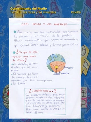 Conocimiento del Medio 6º de Primaria. Tema 8: Las rocas y los ...
