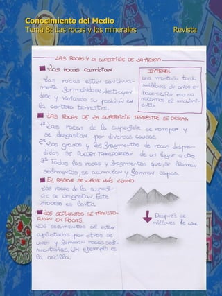 Conocimiento del Medio 6º de Primaria. Tema 8: Las rocas y los ...