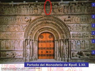 Portada del Monasterio de Ripoll. S.XII. 1 2 3 4 5 6 