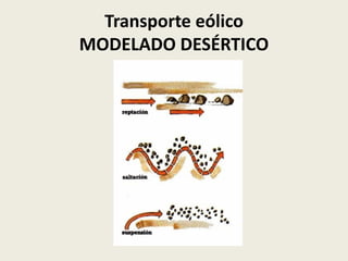 Transporte eólico
MODELADO DESÉRTICO

 