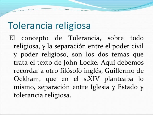 Tema 8 john locke y el concepto de tolerancia