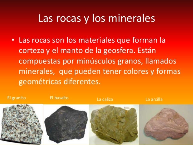 Tema 8 las rocas y sus minerales