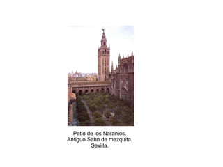 Patio de los Naranjos.
Antiguo Sahn de mezquita.
Sevilla.
 