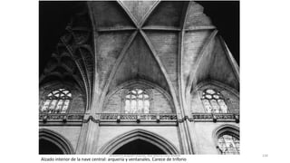 Alzado interior de la nave central: arquería y ventanales. Carece de triforio
Antonio Casquet Chacón, Ave María Casa Madre 134
 