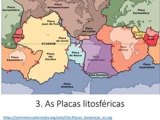 3. As Placas litosféricas
https://commons.wikimedia.org/wiki/File:Placas_tectonicas_es.svg
 