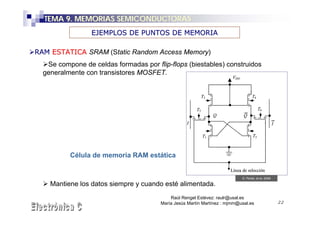Tema 9. memorias semiconductoras | PDF