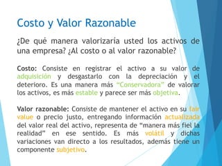 Un Precio Razonable TEMA 9 Costo y Valor Razonable ADOLFO IBAÑEZ pdf | PDF