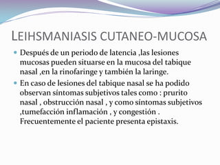 Variabilidad clínica de la Leishmaniasis Tegumentaria en el trópico de Cochabamba